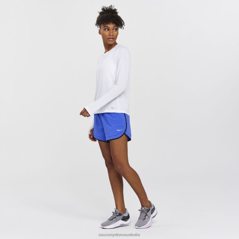 Saucony Women Stopwatch Long Sleeve 8460X748 White