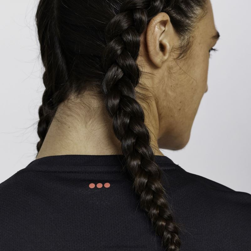 Saucony Women Stopwatch Short Sleeve 8460X729 Black