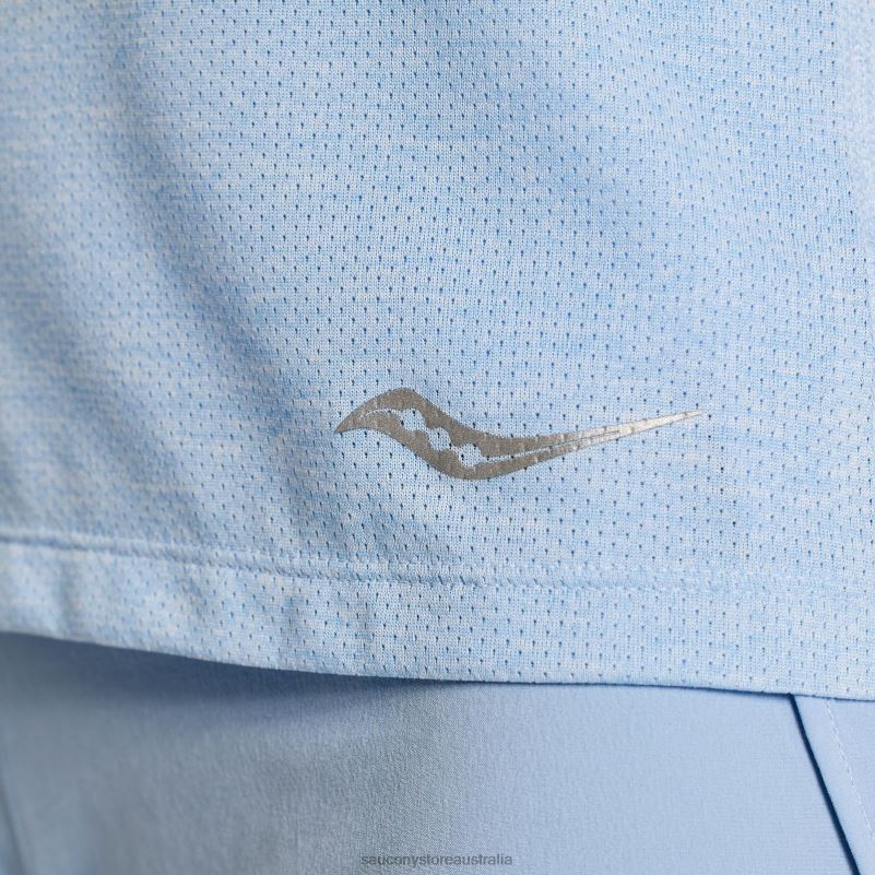 Saucony Women Stopwatch Singlet 8460X715 Ether Heather