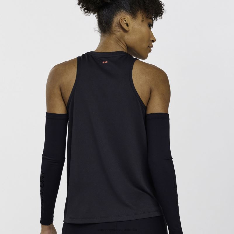 Saucony Women Stopwatch Singlet 8460X717 Black