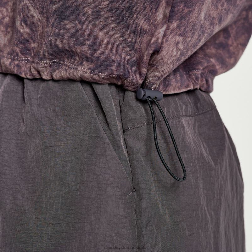 Saucony Women Unwind Crop Short Sleeve 8460X766 Basalt