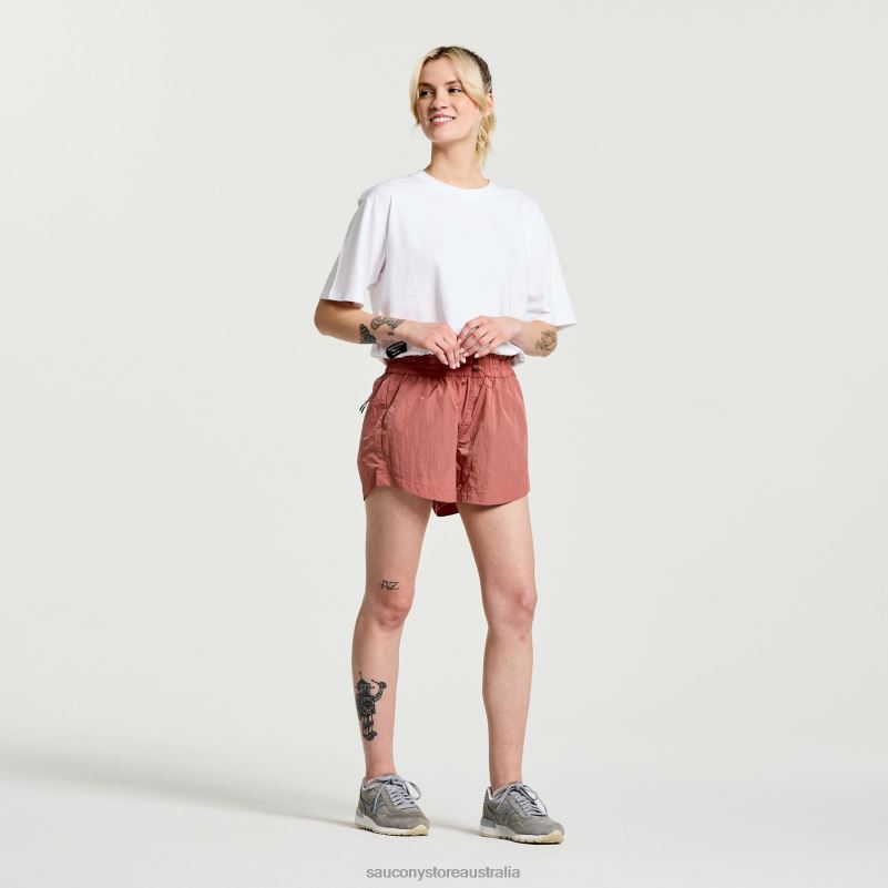 Saucony Women Unwind Crop Short Sleeve 8460X767 White