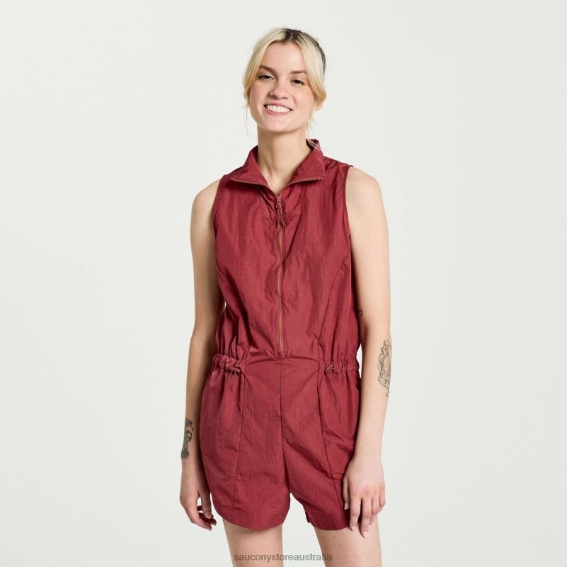 Saucony Women Unwind Romper 8460X764 Apple Butter