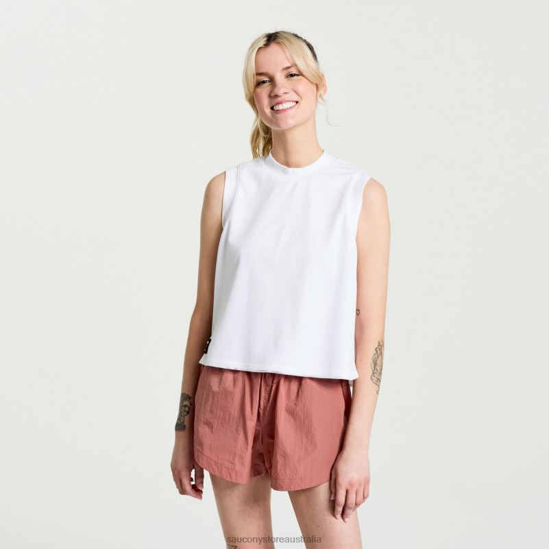 Saucony Women Unwind Sleeveless 8460X753 White