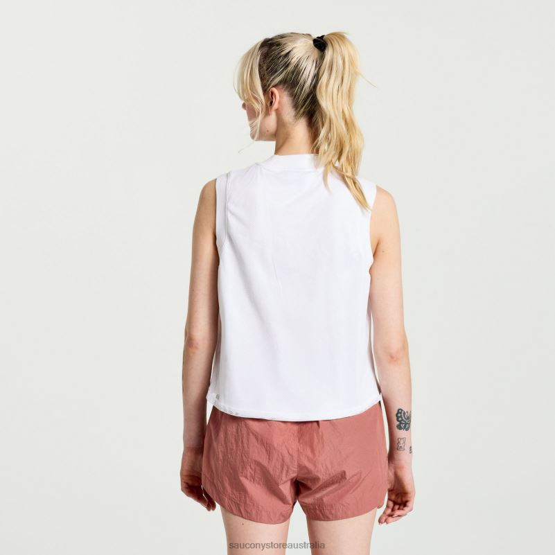 Saucony Women Unwind Sleeveless 8460X753 White