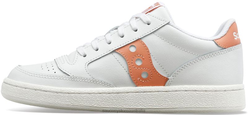 Saucony Women Jazz Court PU 8460X687 White/Blush