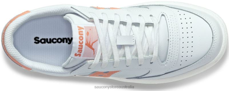 Saucony Women Jazz Court PU 8460X687 White/Blush