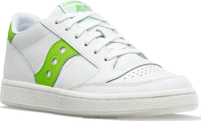 Saucony Women Jazz Court PU 8460X688 White/Green