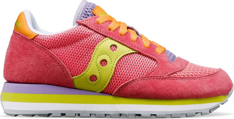Saucony Women Jazz Triple Summer 8460X668 Light Pink/Lime