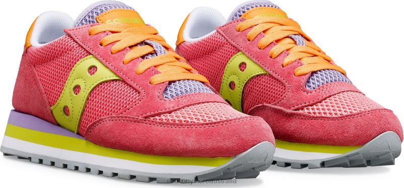 Saucony Women Jazz Triple Summer 8460X668 Light Pink/Lime