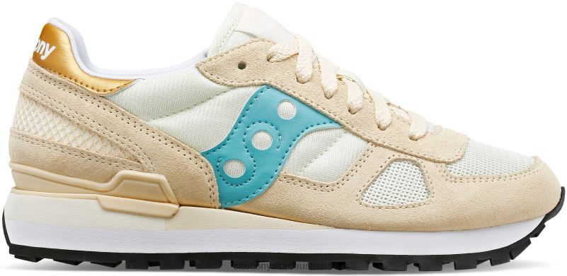 Saucony Women Shadow Original 8460X672 Tan/Turquoise