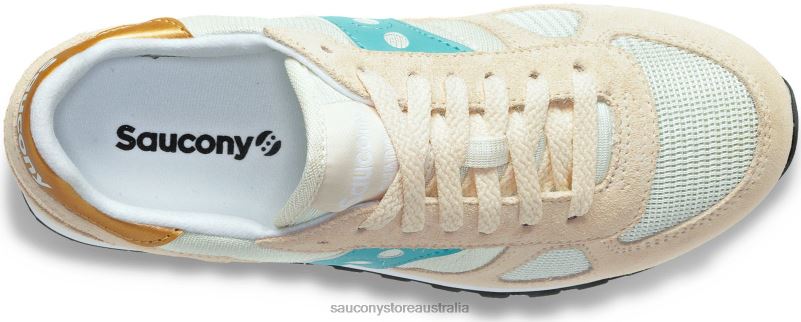 Saucony Women Shadow Original 8460X672 Tan/Turquoise