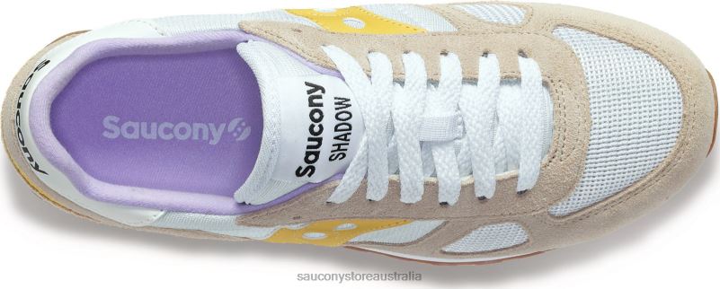 Saucony Women Shadow Original 8460X685 White/Yellow