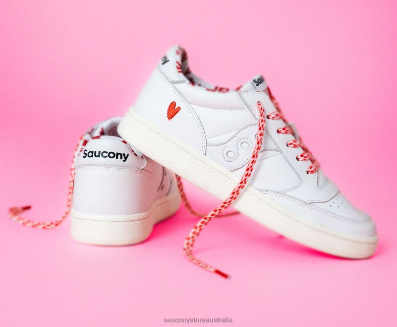 Saucony Women St. Valentine Jazz Court 8460X704 White