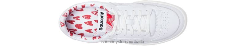 Saucony Women St. Valentine Jazz Court 8460X704 White