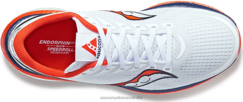 Saucony Women Boston Endorphin Speed 3 8460X597 White/Navy