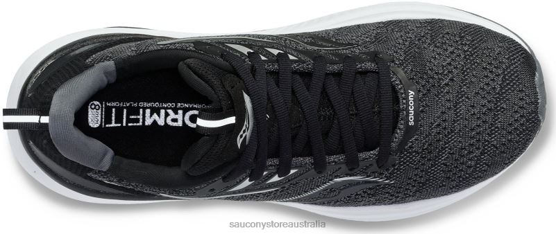 Saucony Women Echelon 9 Extra Wide 8460X623 Black/White