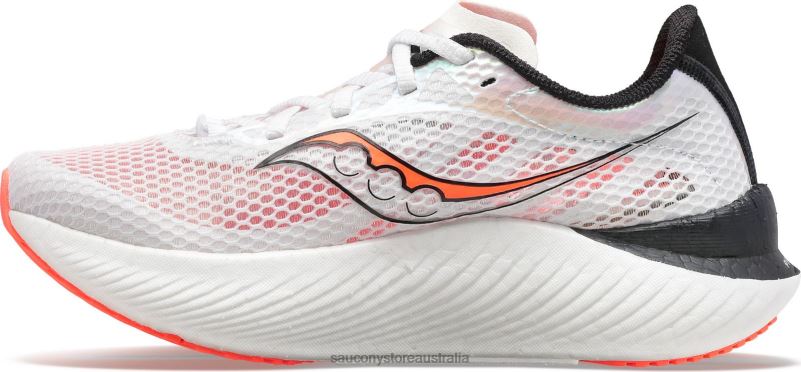 Saucony Women Endorphin Pro 3 8460X555 White/Black/ViZiRed