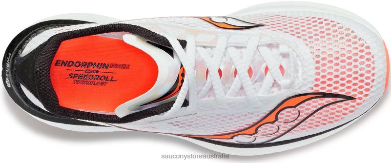 Saucony Women Endorphin Pro 3 8460X555 White/Black/ViZiRed