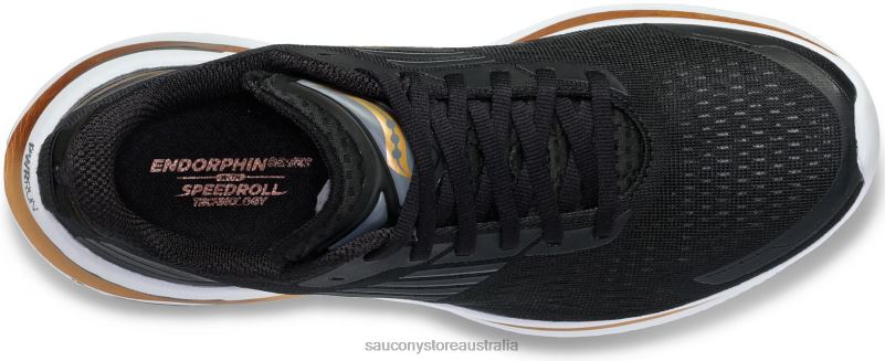 Saucony Women Endorphin Shift 3 Wide 8460X642 Black/Goldstruck