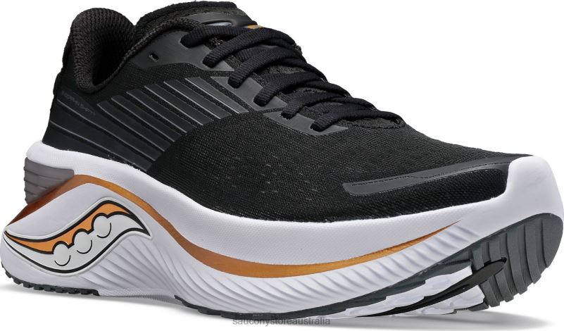 Saucony Women Endorphin Shift 3 Wide 8460X642 Black/Goldstruck