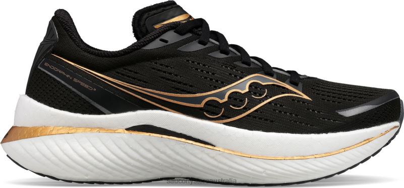 Saucony Women Endorphin Speed 3 8460X514 Black/Goldstruck