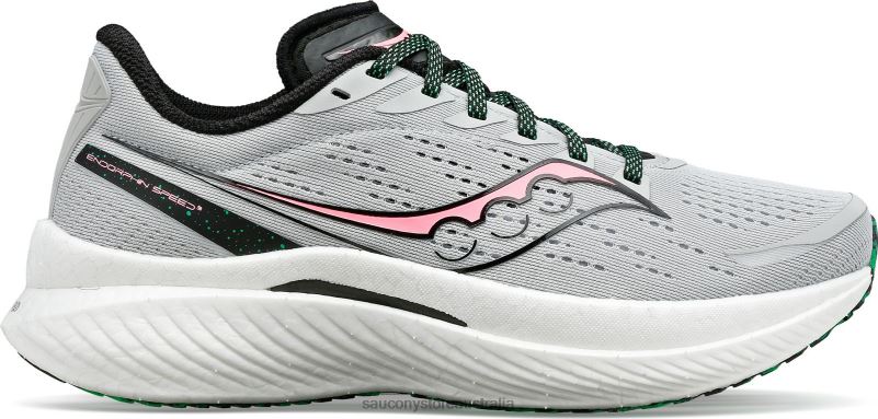 Saucony Women Endorphin Speed 3 8460X515 Concrete/ViZi