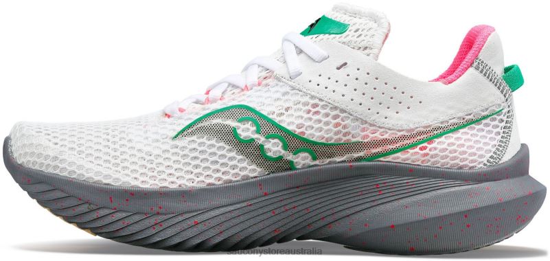 Saucony Women Kinvara 14 8460X529 White/Gravel