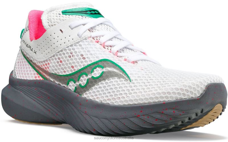 Saucony Women Kinvara 14 8460X529 White/Gravel