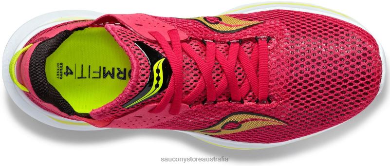 Saucony Women Kinvara 14 8460X535 Red/Rose