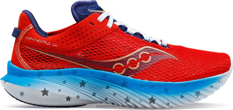 Saucony Women Kinvara 14 Liberty 8460X591 Red/White/Blue