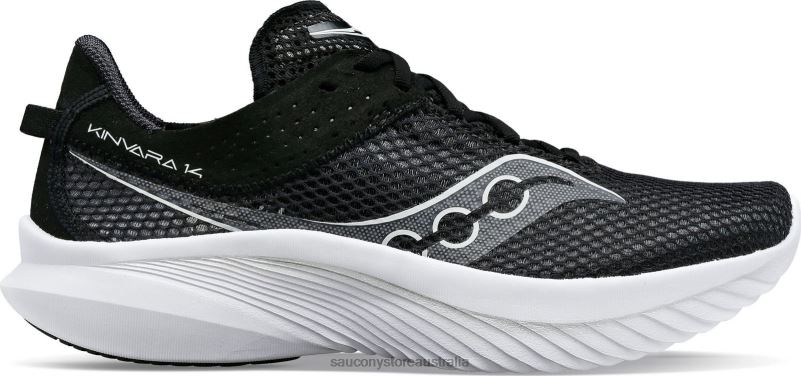 Saucony Women Kinvara 14 Wide 8460X617 Black/White