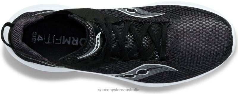 Saucony Women Kinvara 14 Wide 8460X617 Black/White
