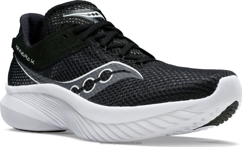 Saucony Women Kinvara 14 Wide 8460X617 Black/White