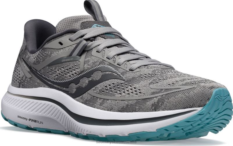Saucony Women Omni 21 8460X576 Alloy/Rainfall
