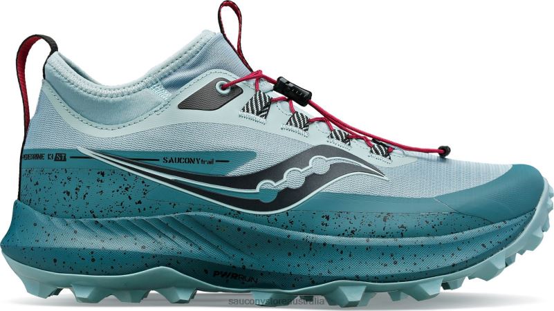 Saucony Women Peregrine 13 ST 8460X652 Mineral/Moss