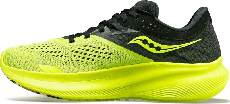 Saucony Women Ride 16 8460X503 Citron/Black