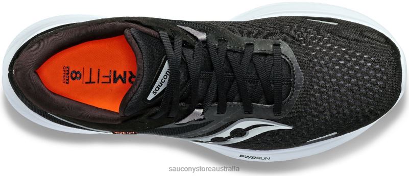 Saucony Women Ride 16 Wide 8460X615 Black/White