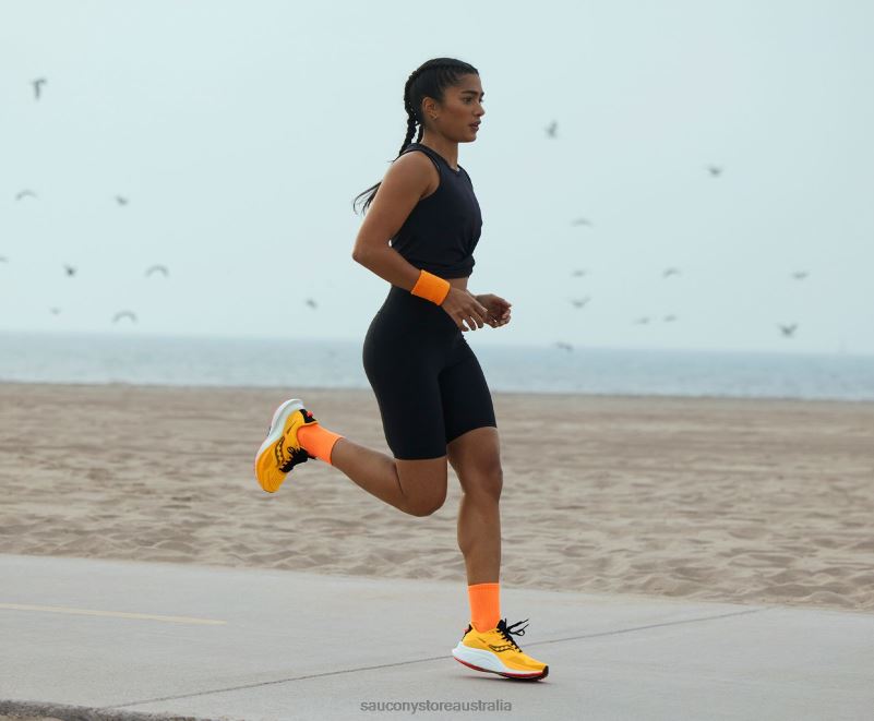 Saucony Women Tempus 8460X561 ViZiGold/ViZiRed