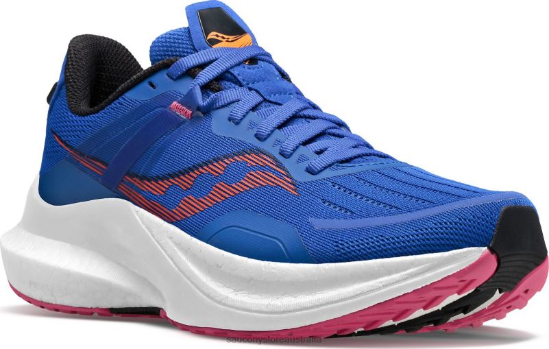 Saucony Women Tempus 8460X564 Blue Raz/Zest