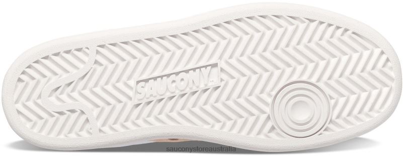 Saucony Women Jazz Court Metallic 8460X660 White/Apricot