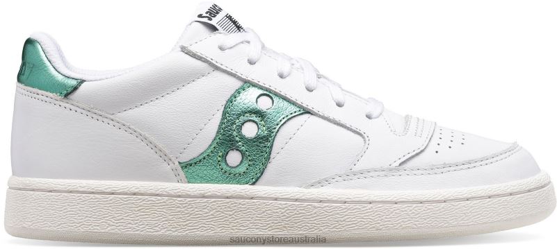 Saucony Women Jazz Court Metallic 8460X661 White/Green