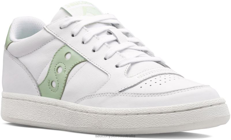Saucony Women Jazz Court Metallic 8460X662 White/Light Green