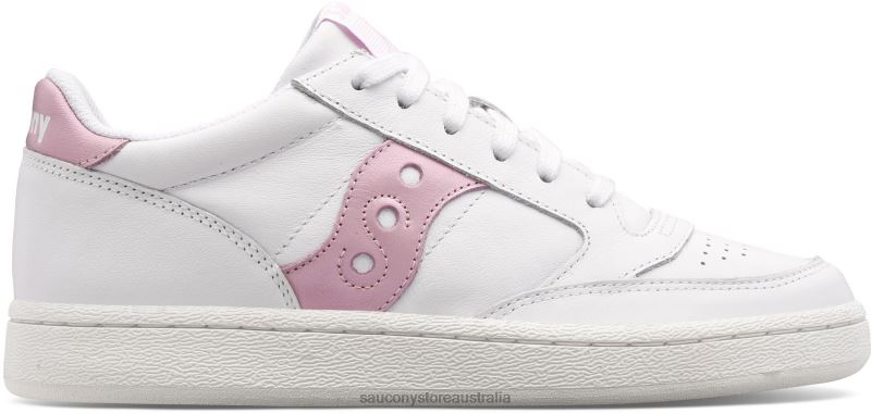 Saucony Women Jazz Court Metallic 8460X663 White/Pink