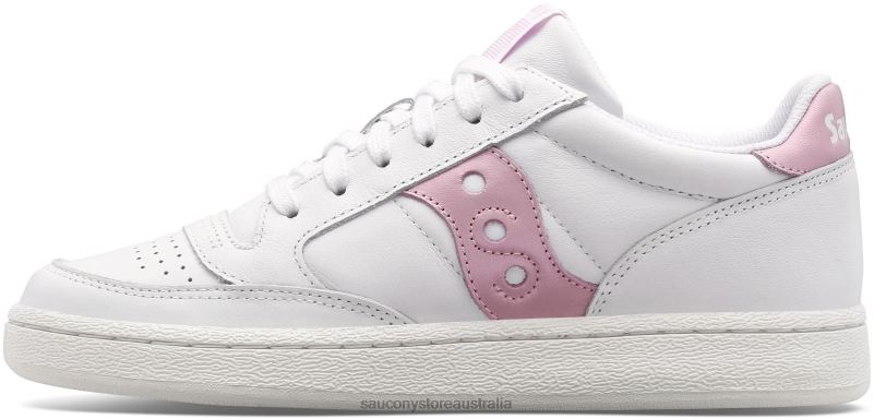 Saucony Women Jazz Court Metallic 8460X663 White/Pink