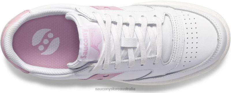 Saucony Women Jazz Court Metallic 8460X663 White/Pink