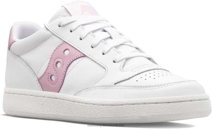 Saucony Women Jazz Court Metallic 8460X663 White/Pink