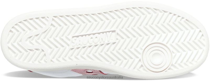 Saucony Women Jazz Court Metallic 8460X664 White/Pink
